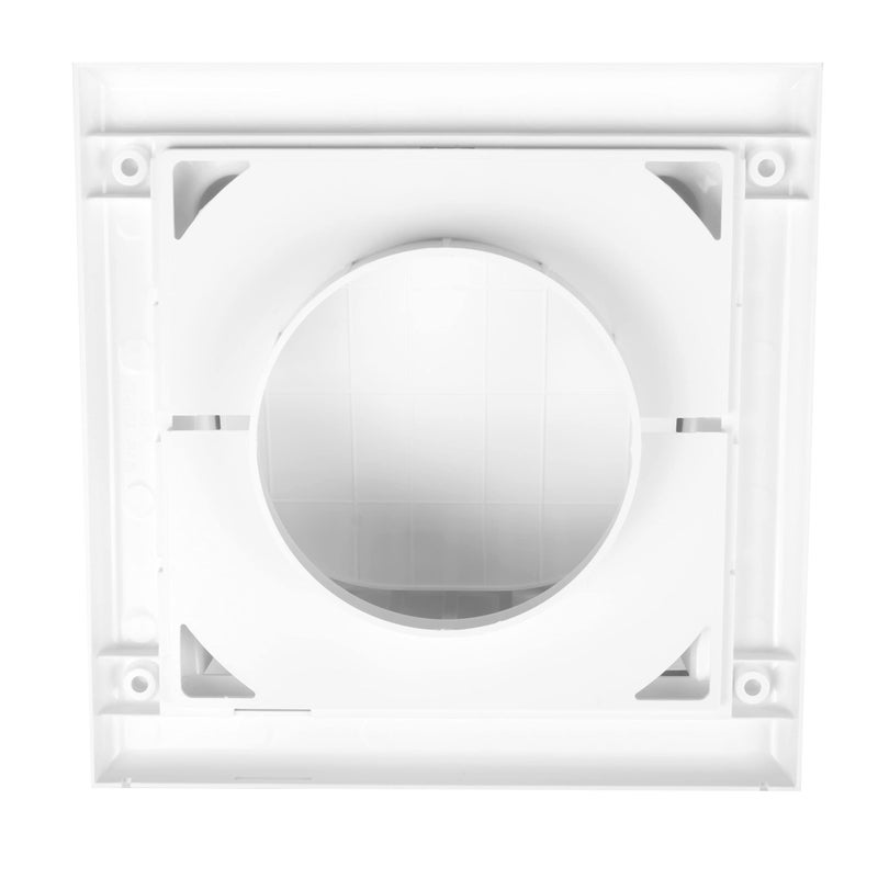 Awenta 6'' Inch Exhaust Hood Vent with Rain Cover, White, Outdoor Air Vent Cover, HVAC Clothes Dryer Vent Duct Cover, 10'' x 10'' Inch Exhaust Cap - 150MM (250X250MM) - Image 5